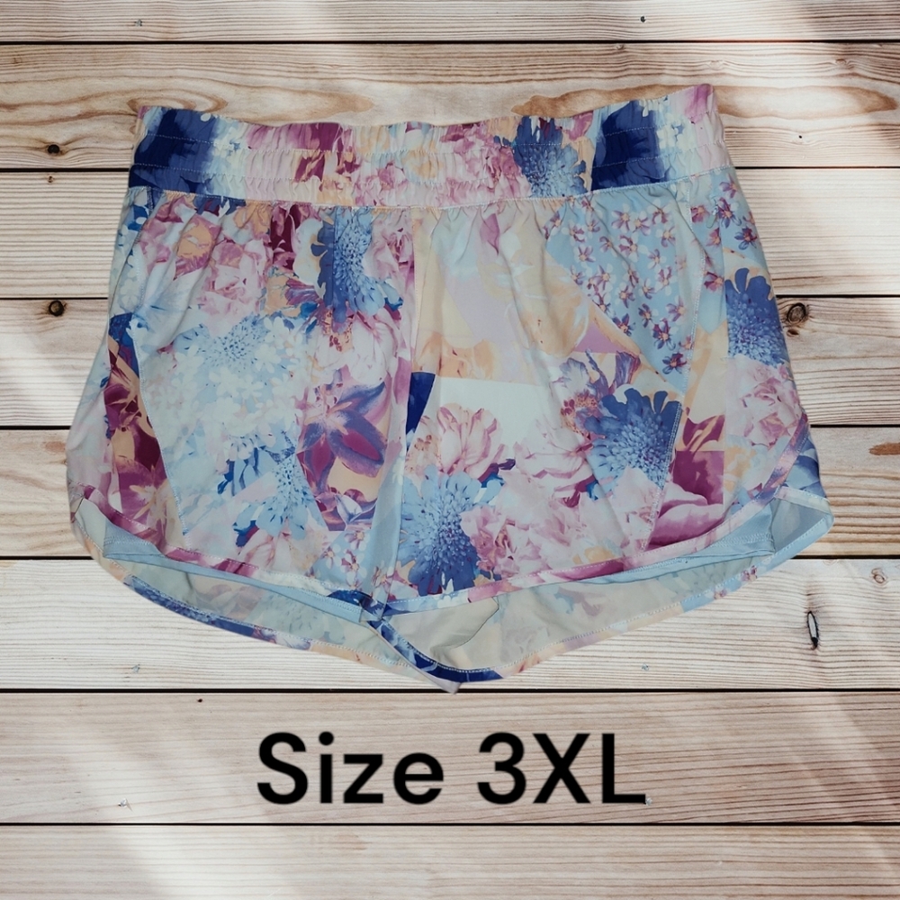 Avia Women's Floral Athletic Shorts - Multicolor